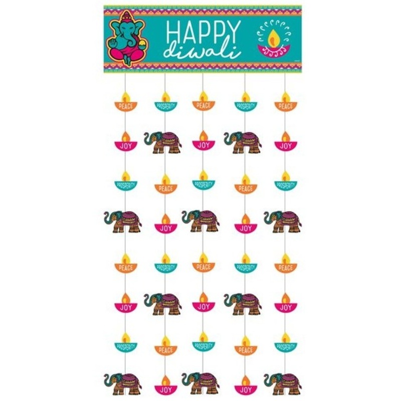 Happy Diwali door curtain 99cm x 1.9m