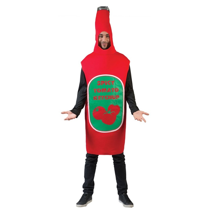 Hot ketchup costume for adults