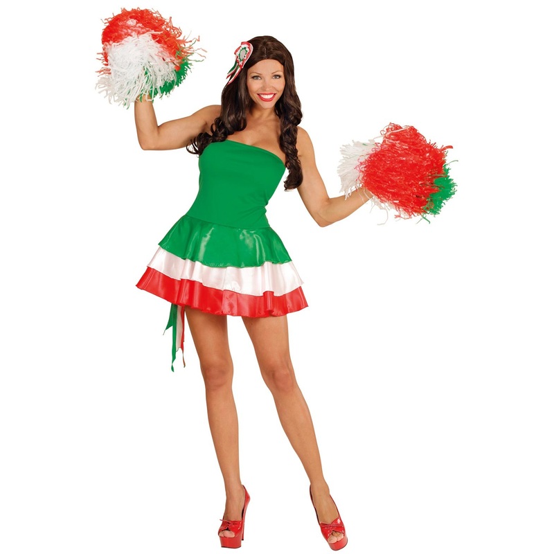 Italy cheerleader ladies costume S