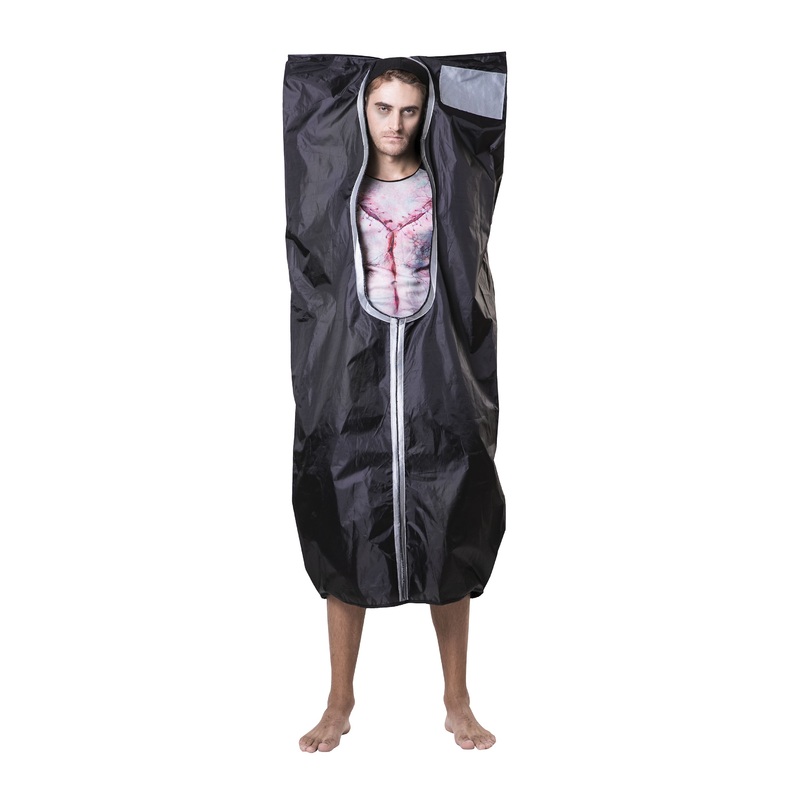 Open body bag costume for adults