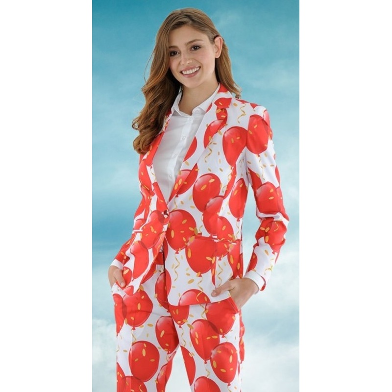 Red balloon party womens suit 36