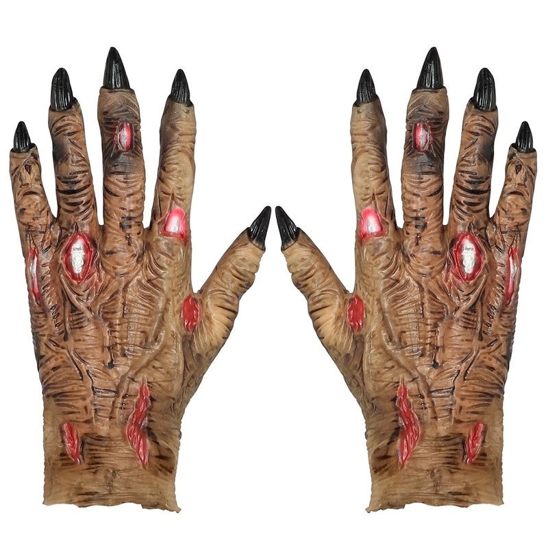 Zombie claw gloves made of latex