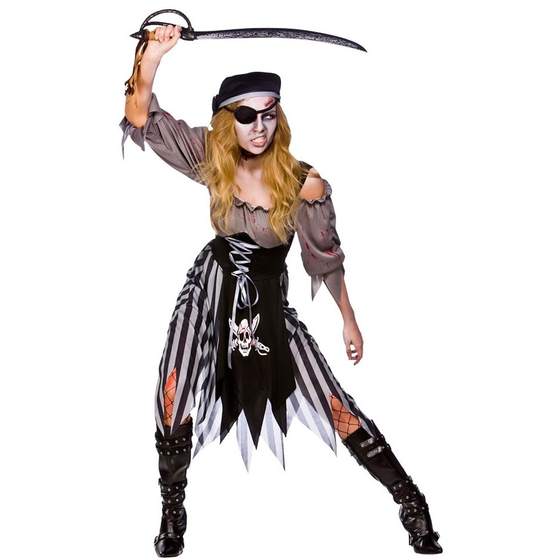 Zombie Cutthroat Pirate Ladies Costume XS