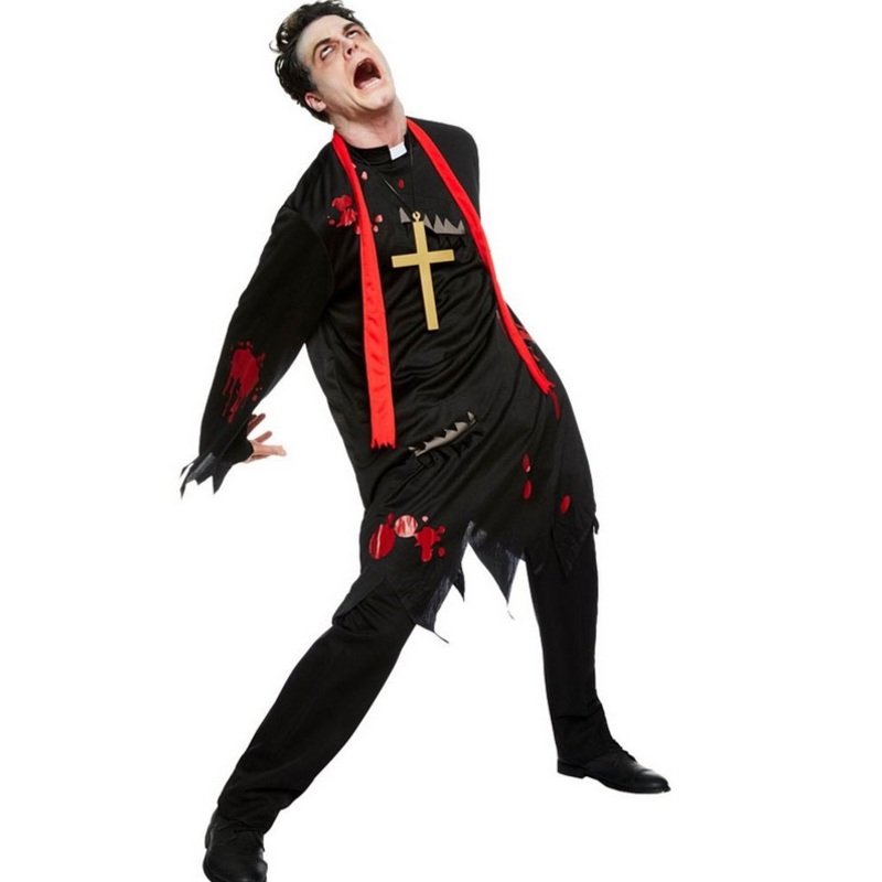 Zombie priest men's costume M