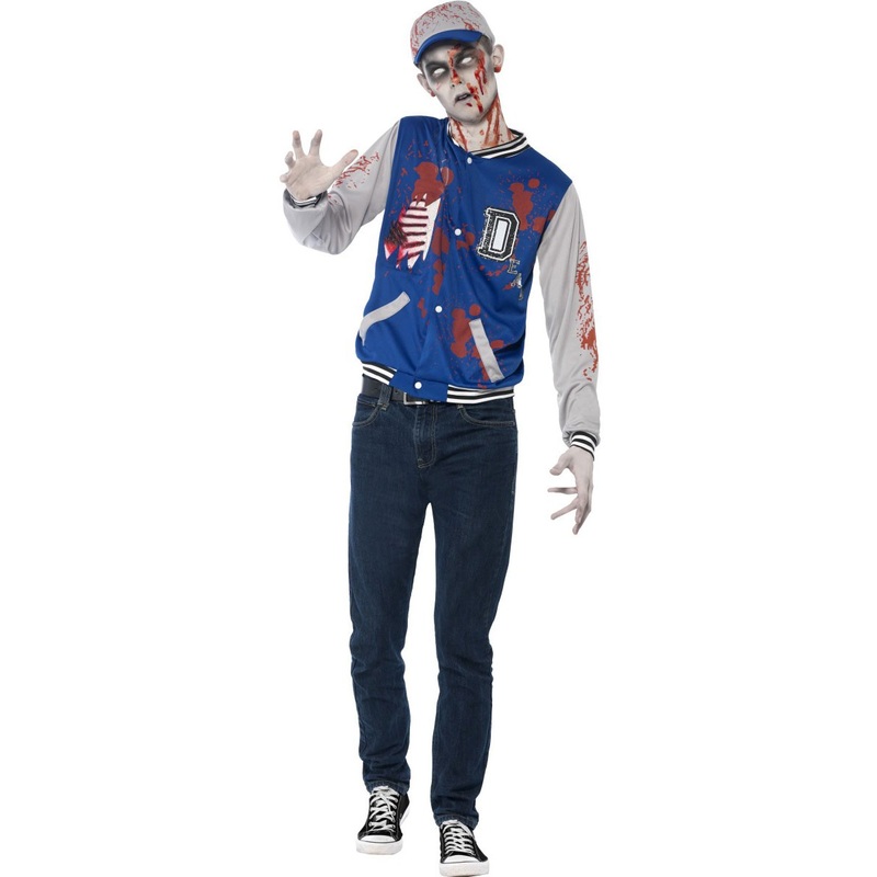 Blood splattered high school zombie costume XS