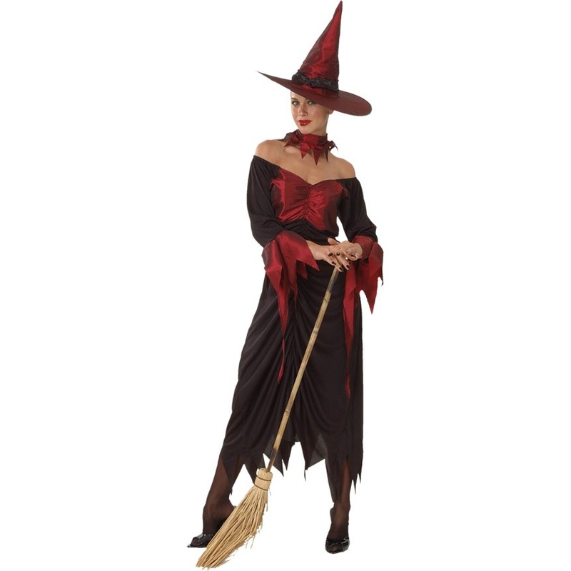 Blood witch costume red