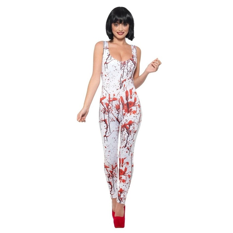 Bloody Halloween catsuit for women XS