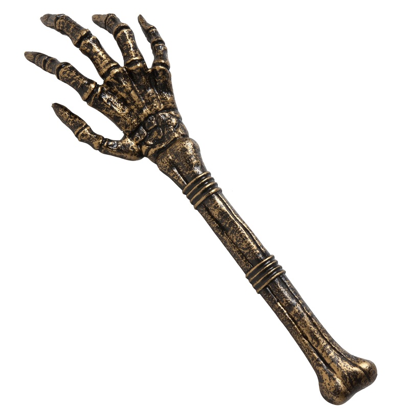 Gold-black skeleton hand
