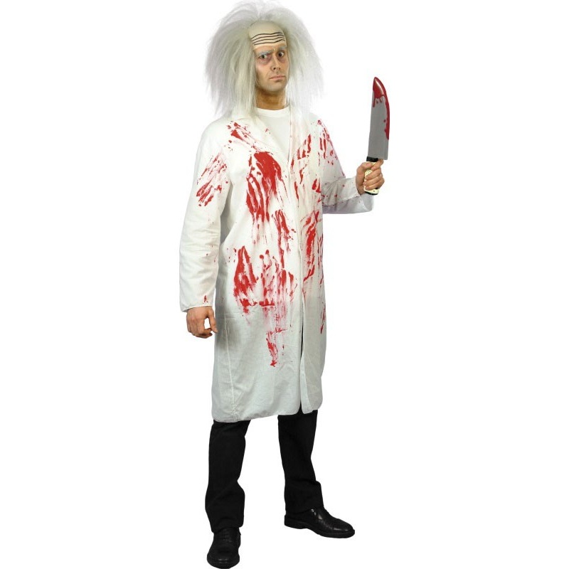 Halloween horror doctor's coat bloody