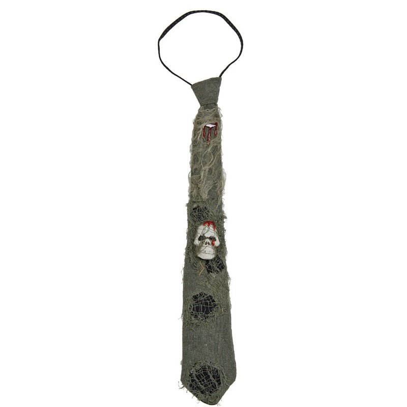 Horror tie with skull