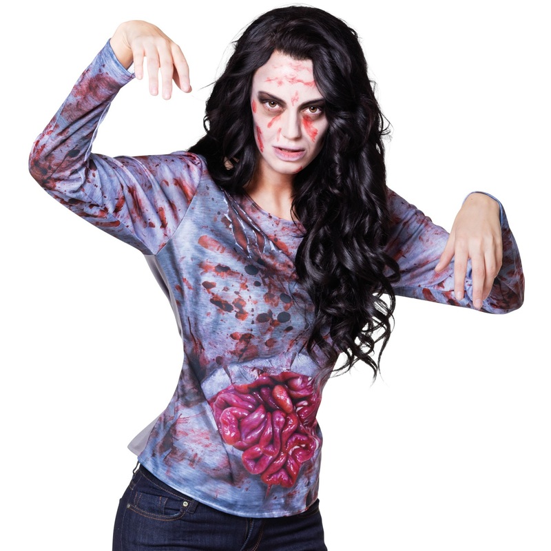 Horror zombie ladies shirt