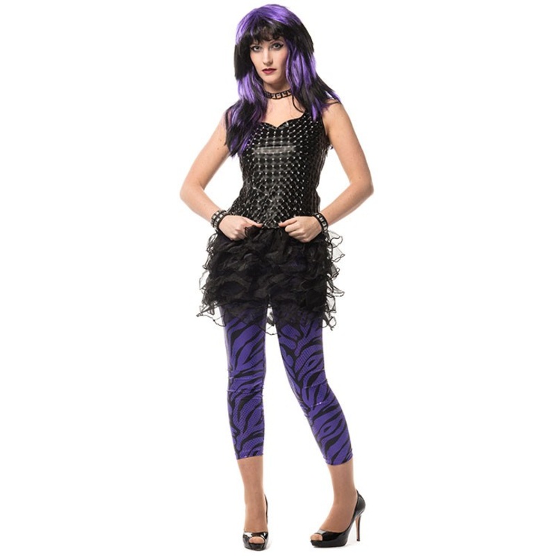 Premium ruffled skirt in black S