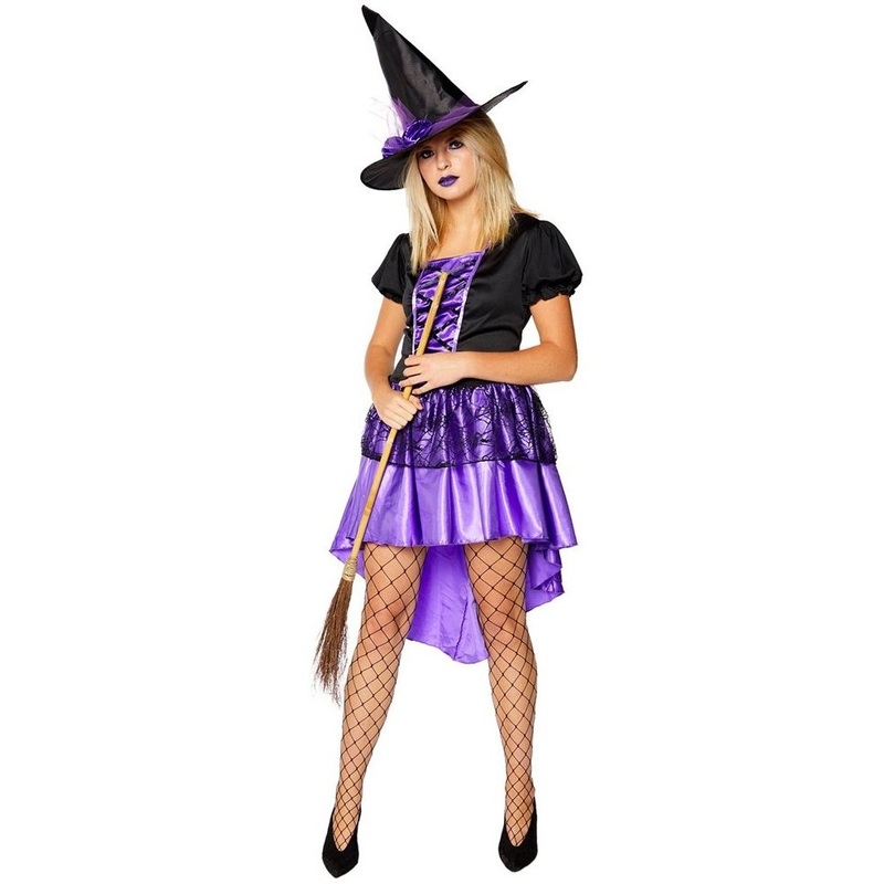 Purple Willow Witch Costume XS