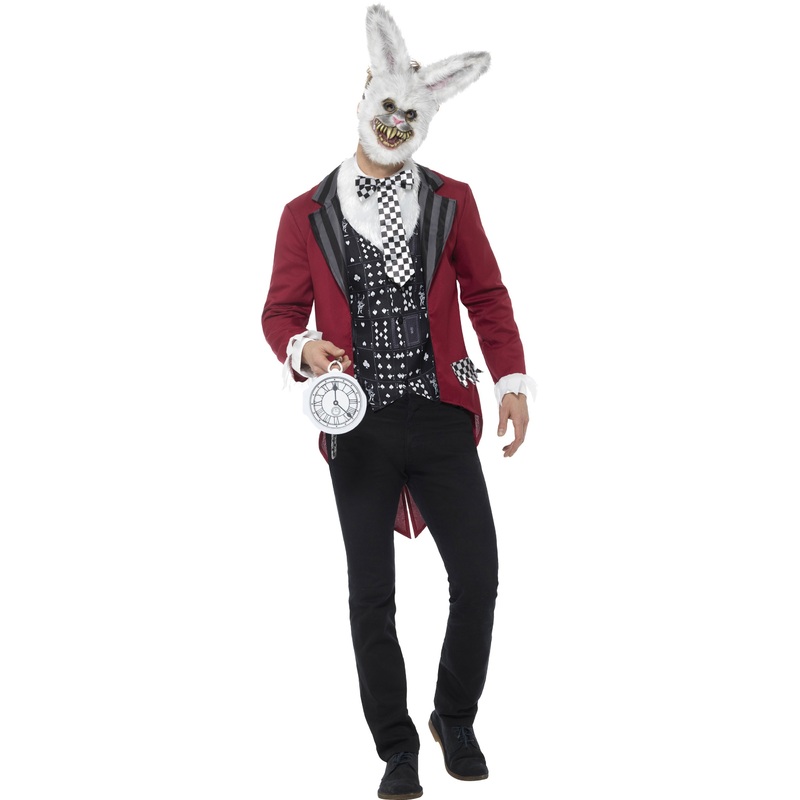 Scary bunny from wonderland men's costume M