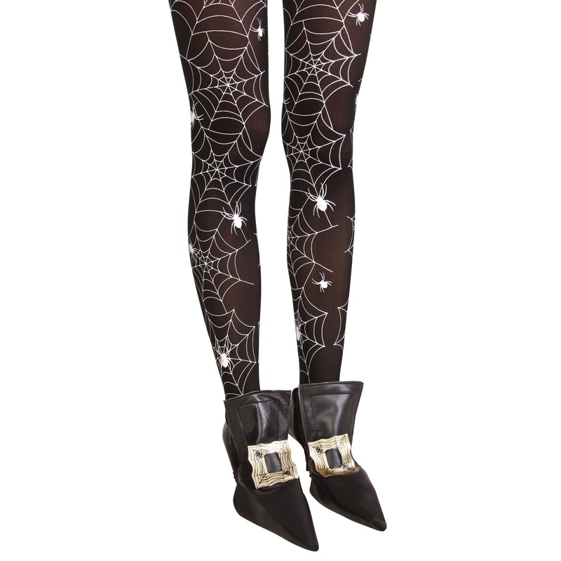 Shoe covers for witches with spider buckle