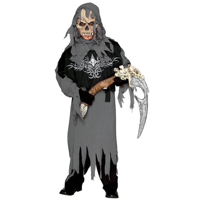 Skeleton ghost costume children M
