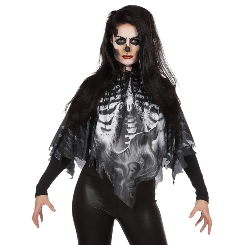 Skeleton poncho for women
