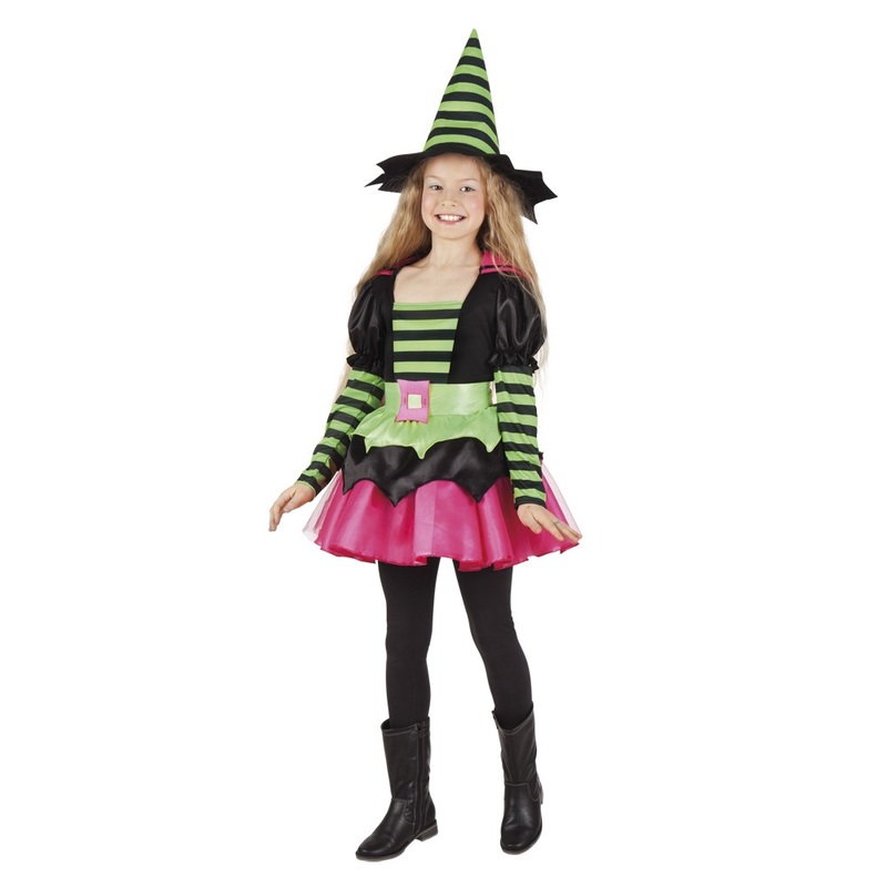 Sweet witch striped dress for girls