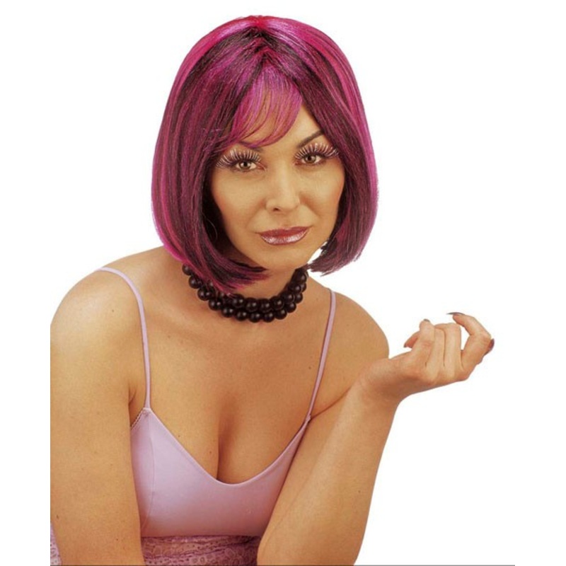 Witch Violetta Pagenschnitt Wig Pink