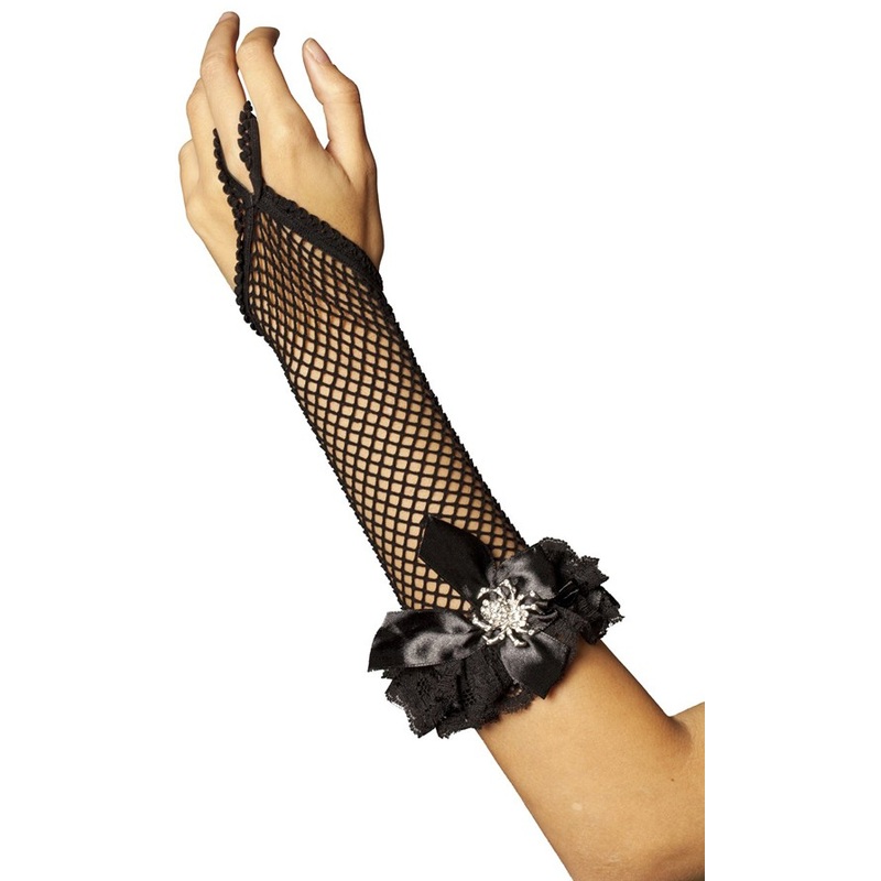 Zendaya mesh glove black