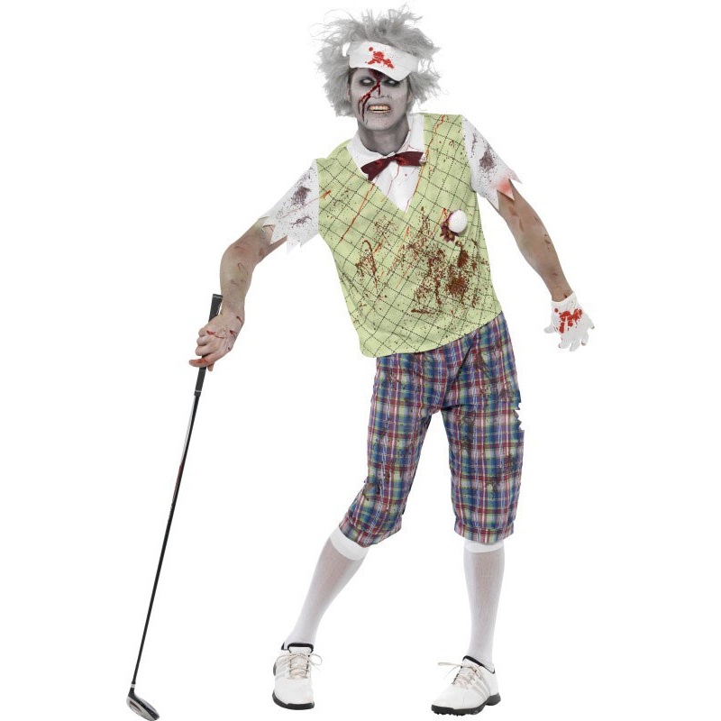 Zombie golf professional men costume M