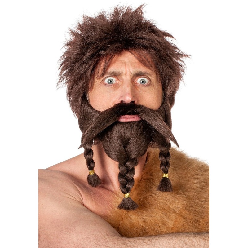 Brown viking beard for men