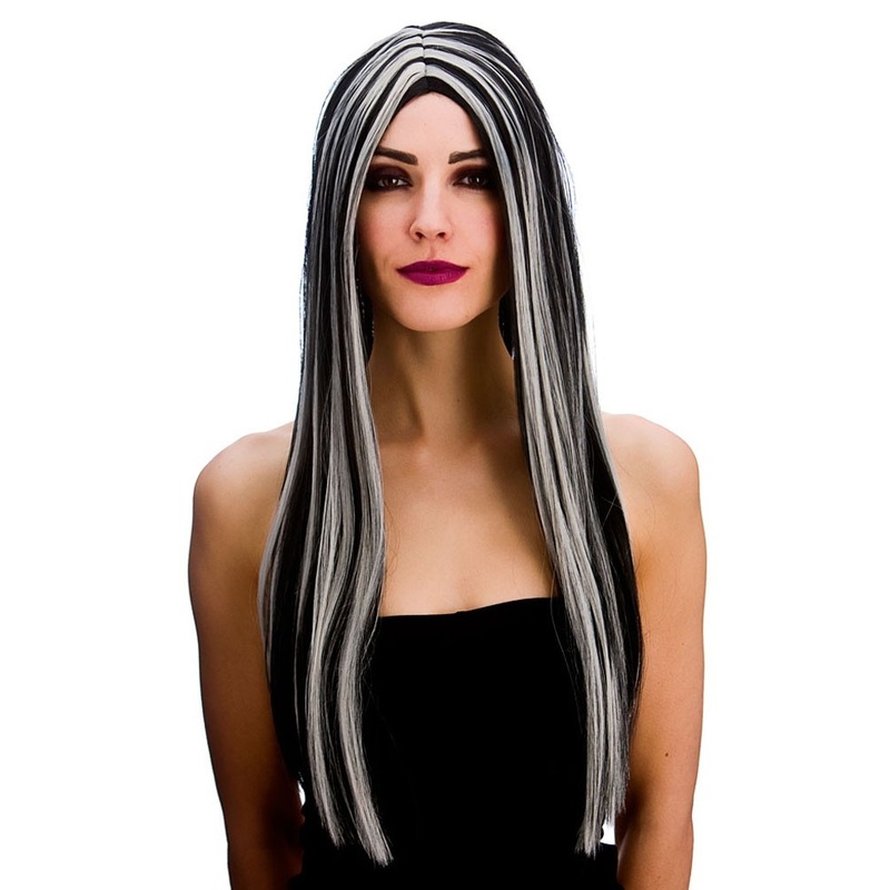 Charlott Halloween wig black and white