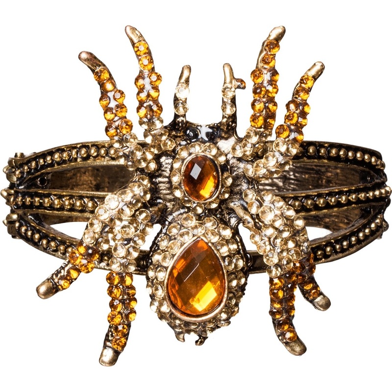 Golden spider bracelet