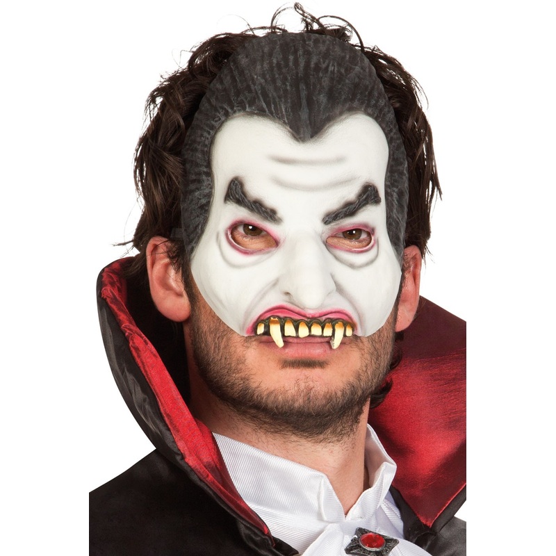 Half mask Count Dracula with teeth