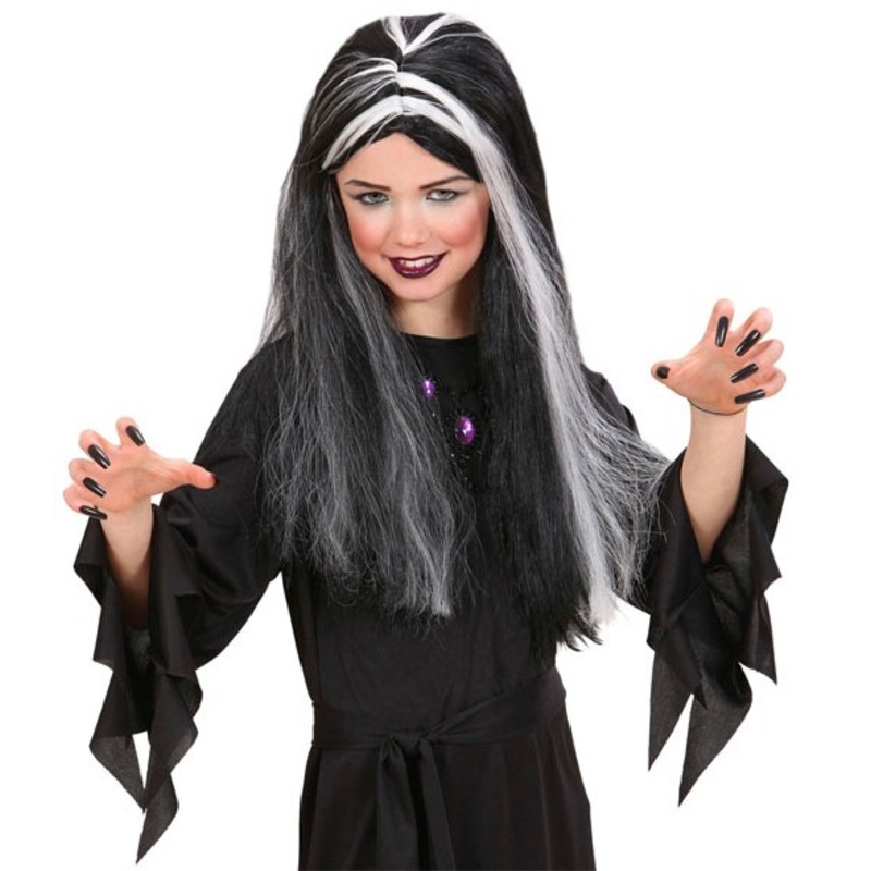 Long Haired Witch Child Wig with Glow Effect