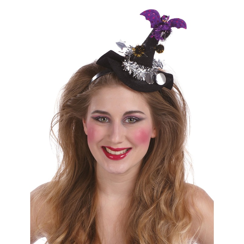 Mini party witch hat with small figures