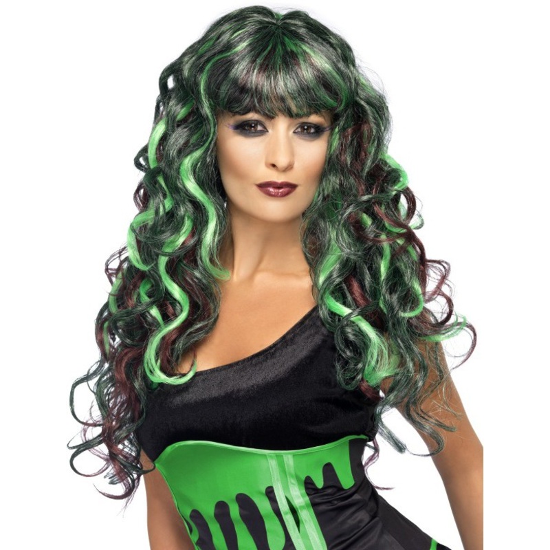 Poison witch Halloween wig