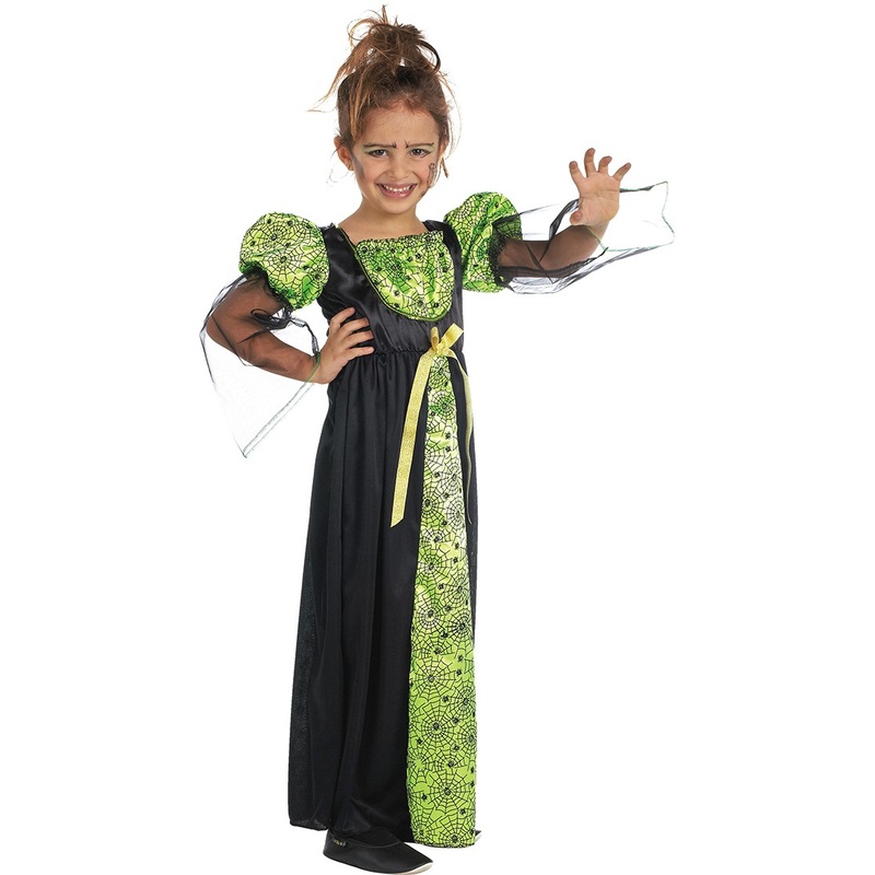 Spider Witch Greeny Child Costume 104