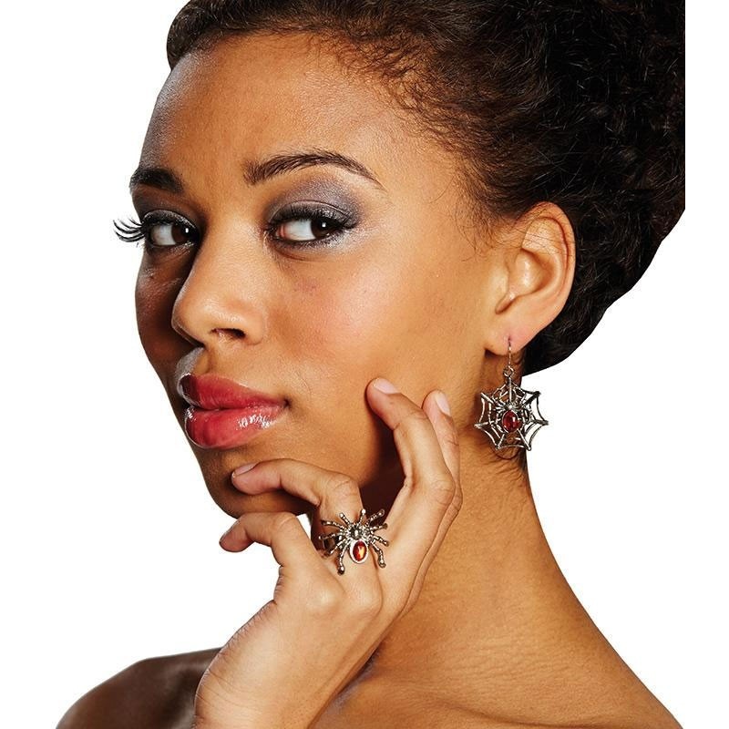 Spinelly spider jewelry set