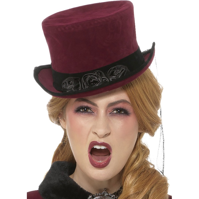 Victorian lady hat with veil