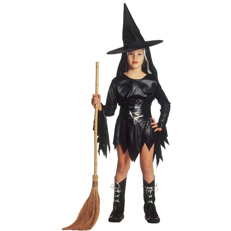 Witch costume children girls Dark Witch 128