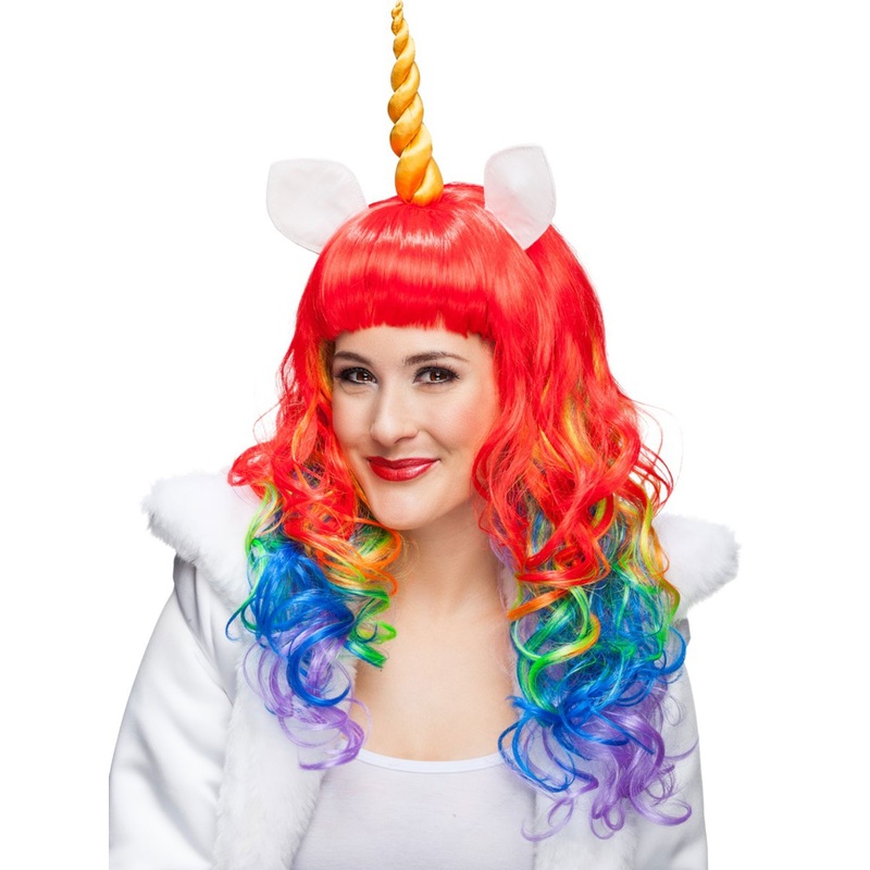 Colorful unicorn wig