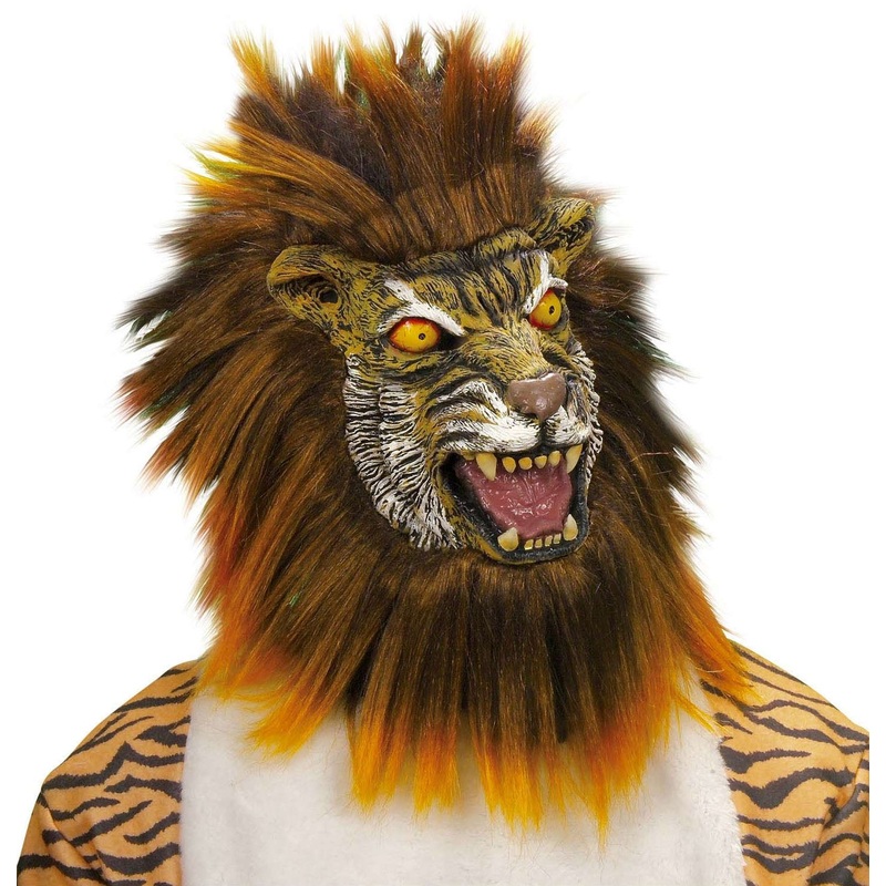 Gruesome liger mask with mane