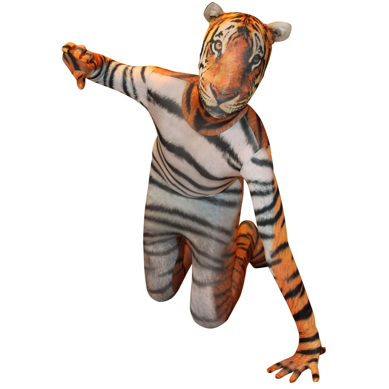 Tiger Morphsuit for kids body suit S