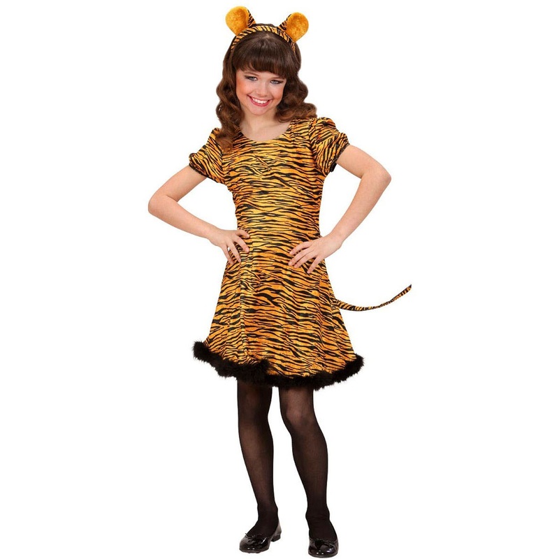 Tiger pattern children's dress