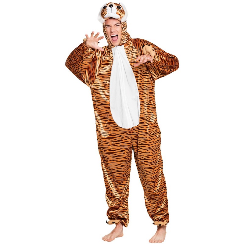 Tiger pattern jumpsuit costume