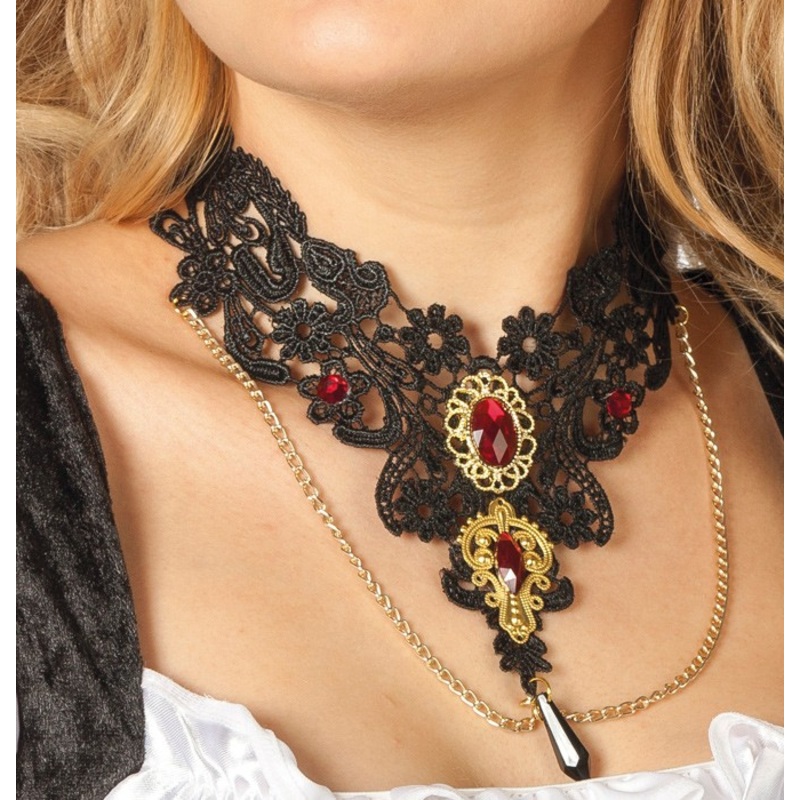 Top Necklace Gothica With Gemstones