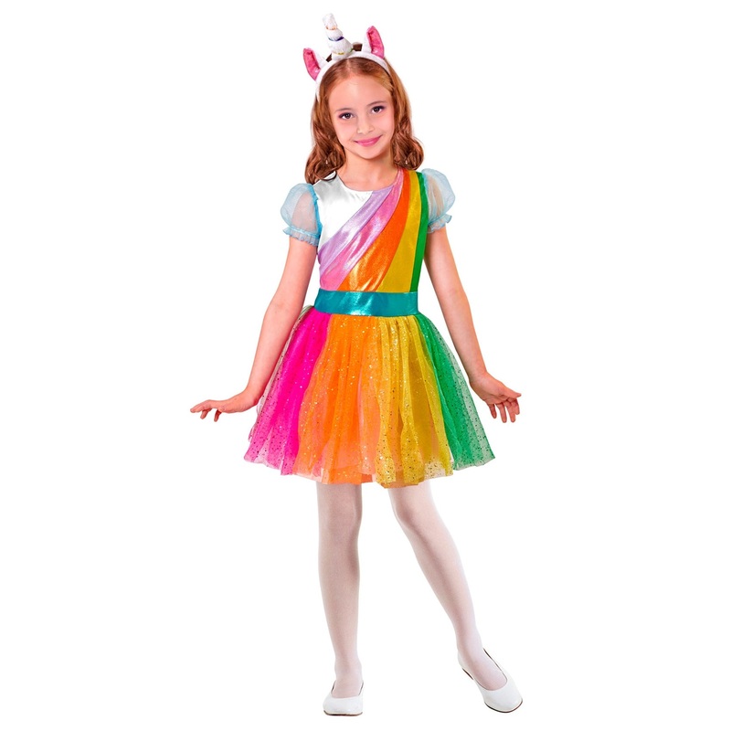 Unicorn rainbow glamor kids costume
