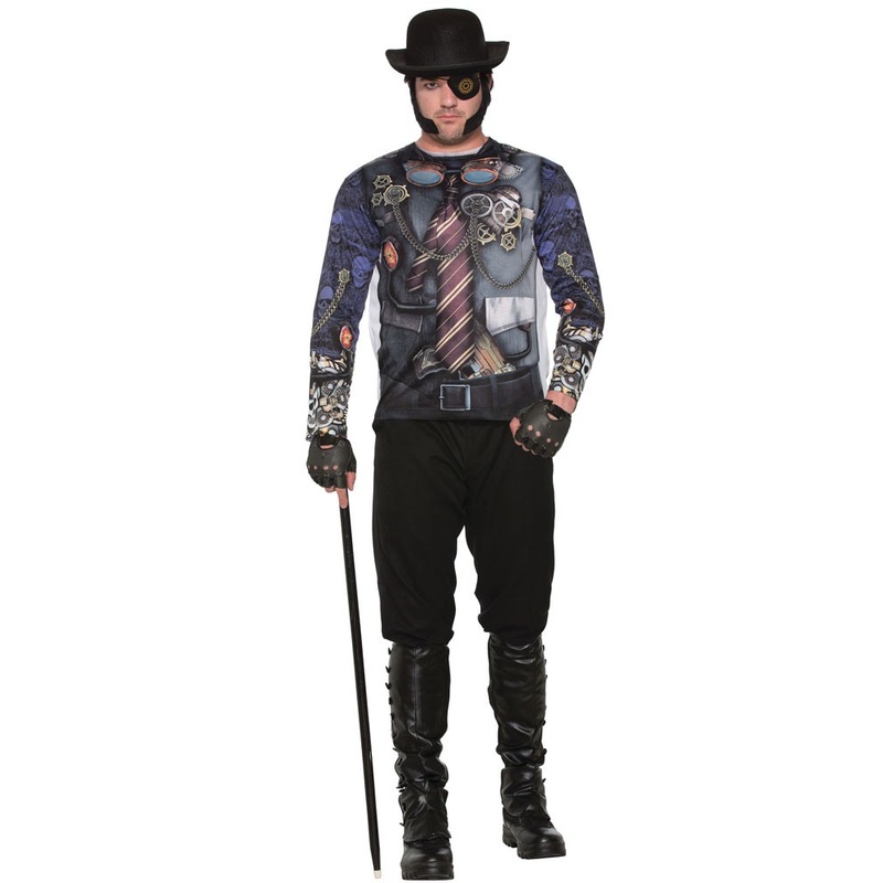 3D steampunk style shirt for men