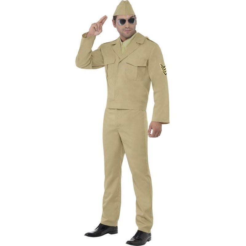 American Army pilot men's costume M