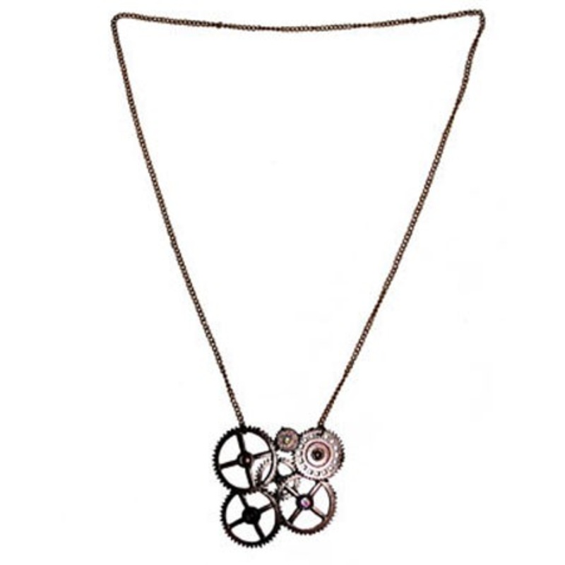 Futuristic clockwork steampunk chain