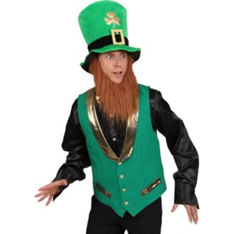 Green and gold St. Patricks vest 48-50