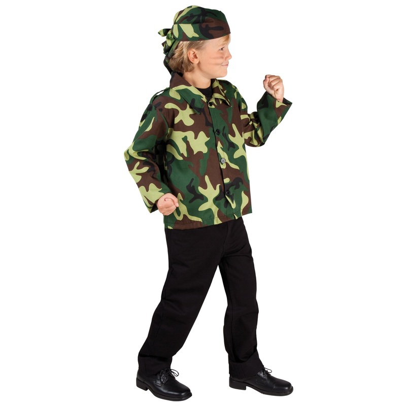 Military camouflage child costume