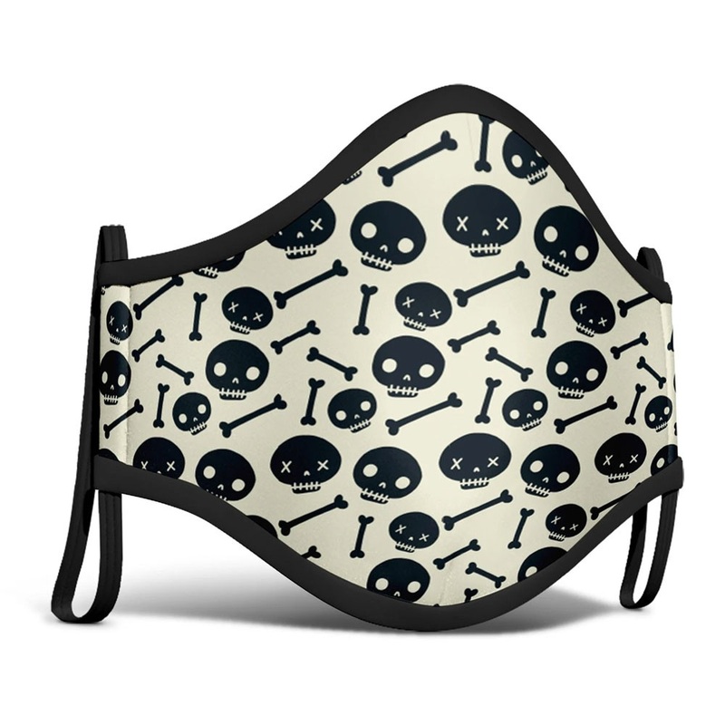 Mouth nose mask skull for children