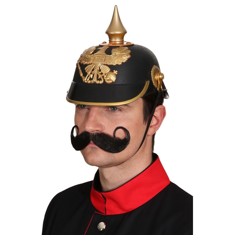 Officer's helmet in black and gold